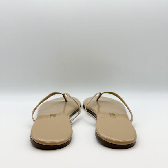 TKEES Womens Foundation Gloss Sandals US 8 Nude Cowhide Leather NWOB - Picture 10 of 12